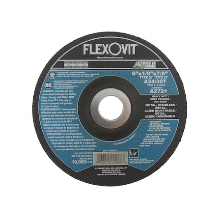 Flexovit DEPRESSED CENTER COMBINATION WHEEL A2721